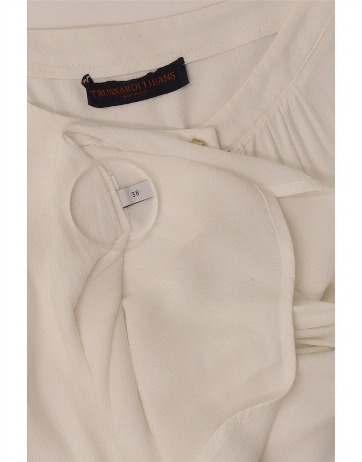 Trussardi Jeans Женская удлиненная блузка Top IT 38 XS Белый