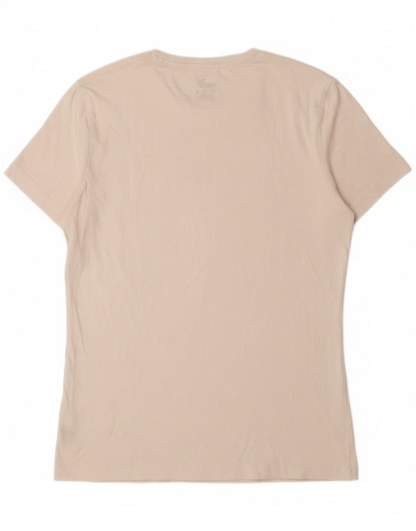 Футболка с рисунком PUMA для девочек, топ 15–16 лет, белый хлопок