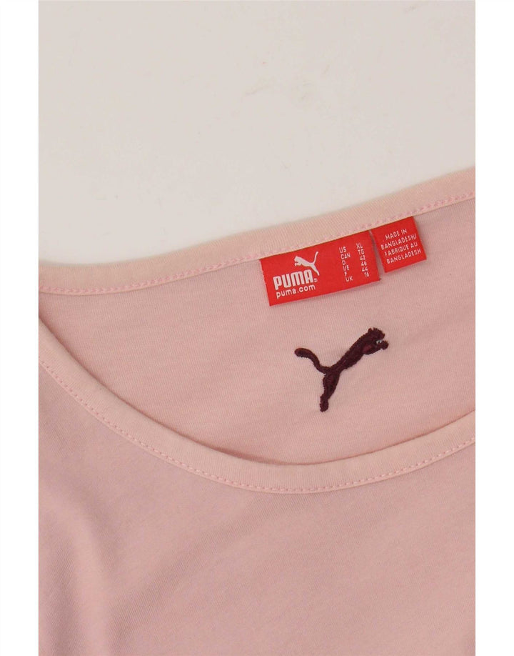 Женский свитер с рисунком Puma UK 16, большой розовый