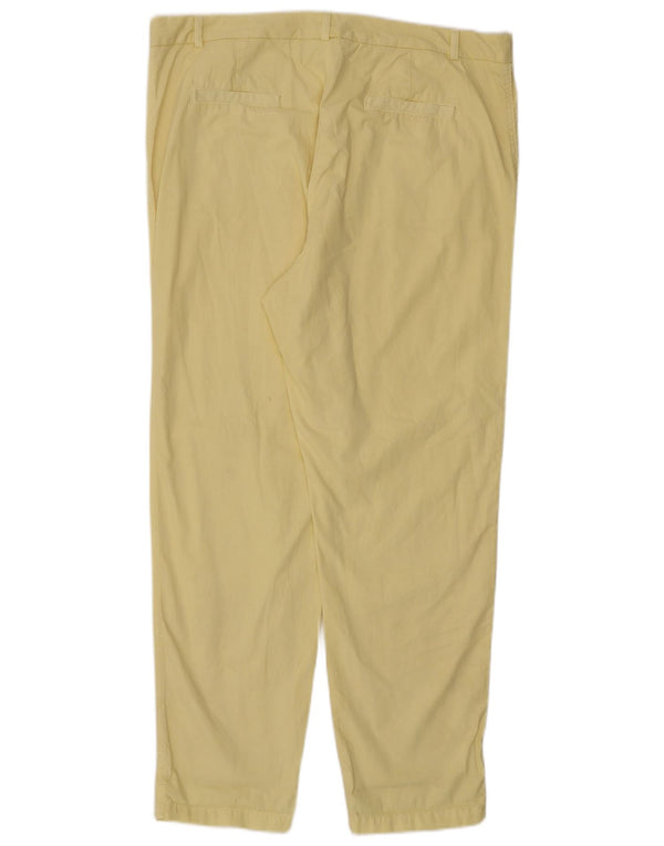 Женские прямые брюки чинос Marks & Spencer UK 18 XL W38 L30 Желтые