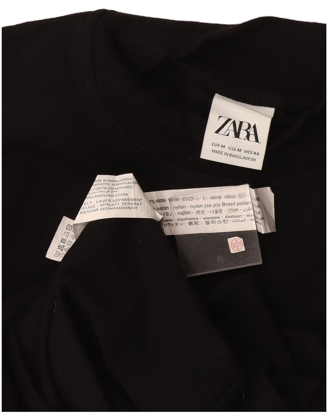 Женский свитер Zara UK 14, средний, черный, вискоза