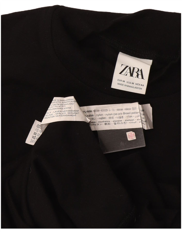 Женский свитер Zara UK 14, средний, черный, вискоза
