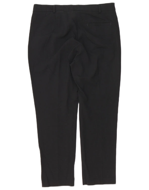 Женские укороченные брюки чинос Marks & Spencer UK 12 Medium W32 L25 черные