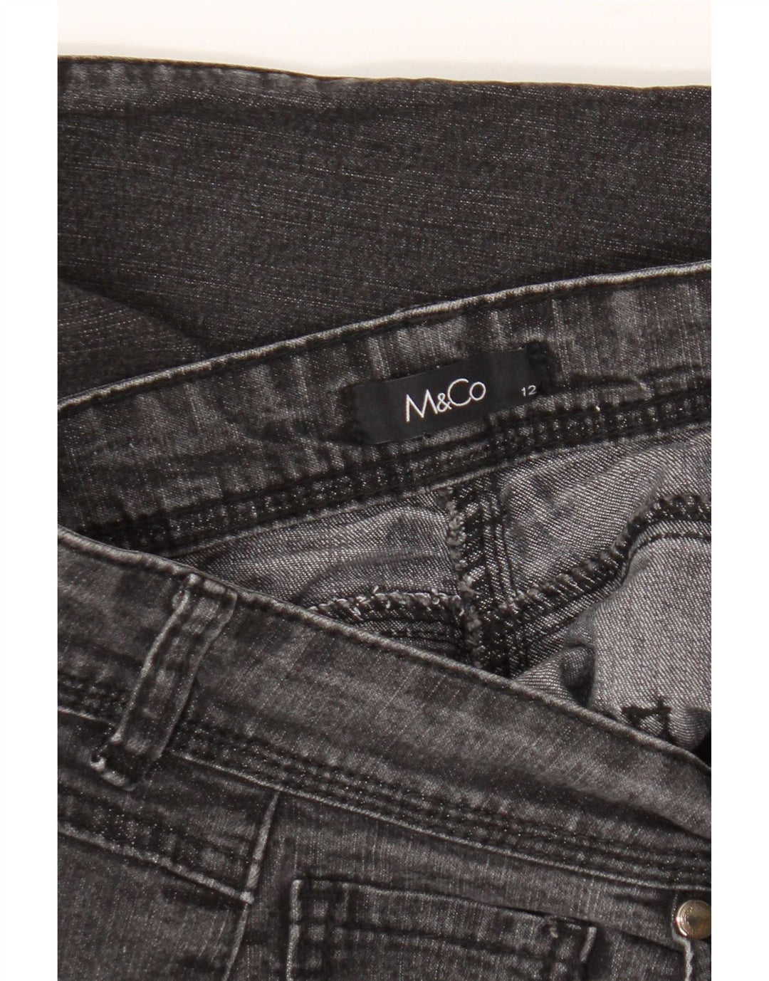 Женские прямые джинсы M&Co UK 12 Medium W30 L30 Серые