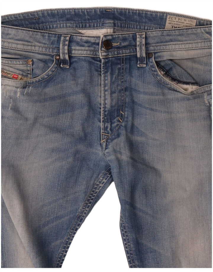 Мужские джинсы Diesel Thavar Slim W34 L32, синий хлопок