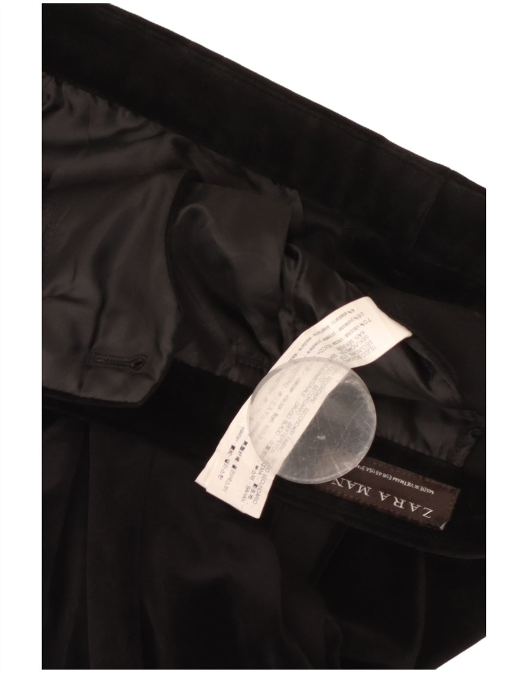 Женские узкие брюки чинос Zara EU 40 Medium W31 L28 Черные вискозы