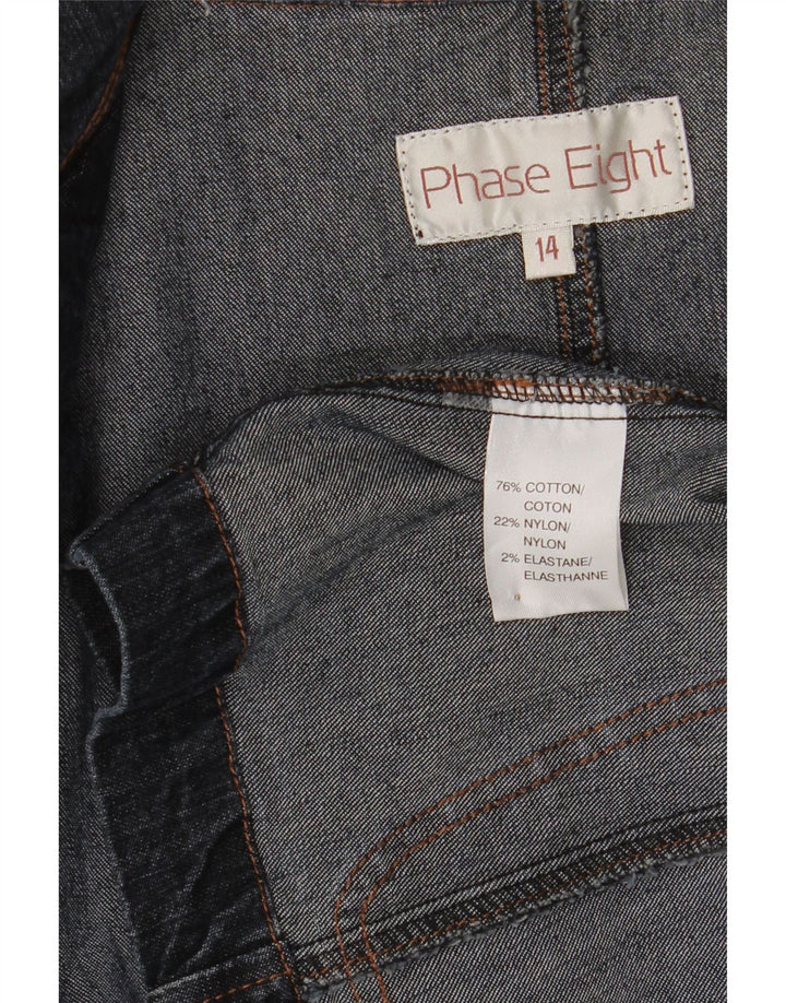 Женский пиджак Phase Eight с 3 пуговицами, Великобритания 14, средний темно-синий, хлопковый