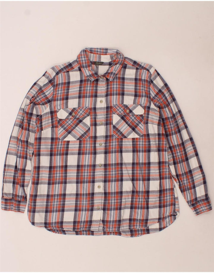 EDDIE BAUER Womens Flannel Shirt UK 16 Large Multicoloured Check Cotton Vintage Eddie Bauer and Second-Hand Eddie Bauer from Messina Hembry 