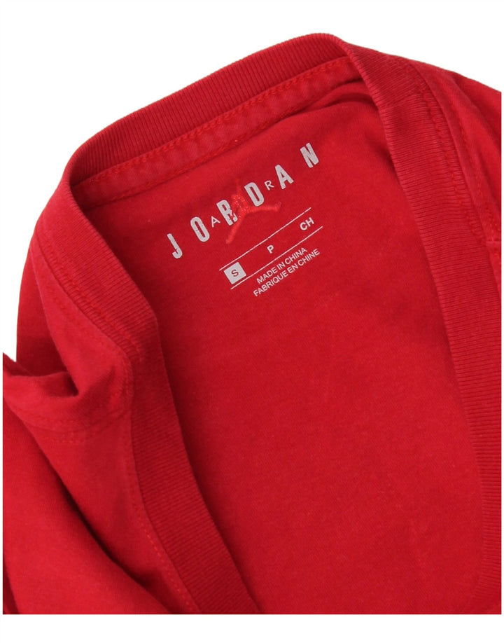 Мужская футболка с рисунком Jordan Top, маленькая красная