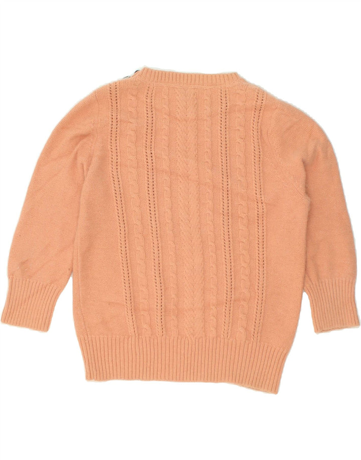 OASIS Girls Boat Neck Jumper Sweater 11-12 Years Large Orange Polyamide | Vintage Oasis | Thrift | Second-Hand Oasis | Used Clothing | Messina Hembry 
