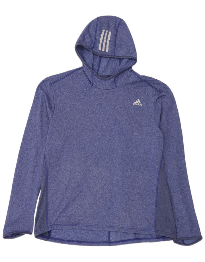 Мужская футболка с капюшоном Adidas с длинным рукавом 2XL, синяя