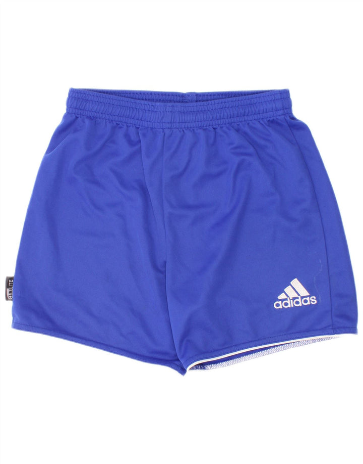 Спортивные шорты Adidas Climalite для мальчиков 9-10 лет, синие, полиэстер