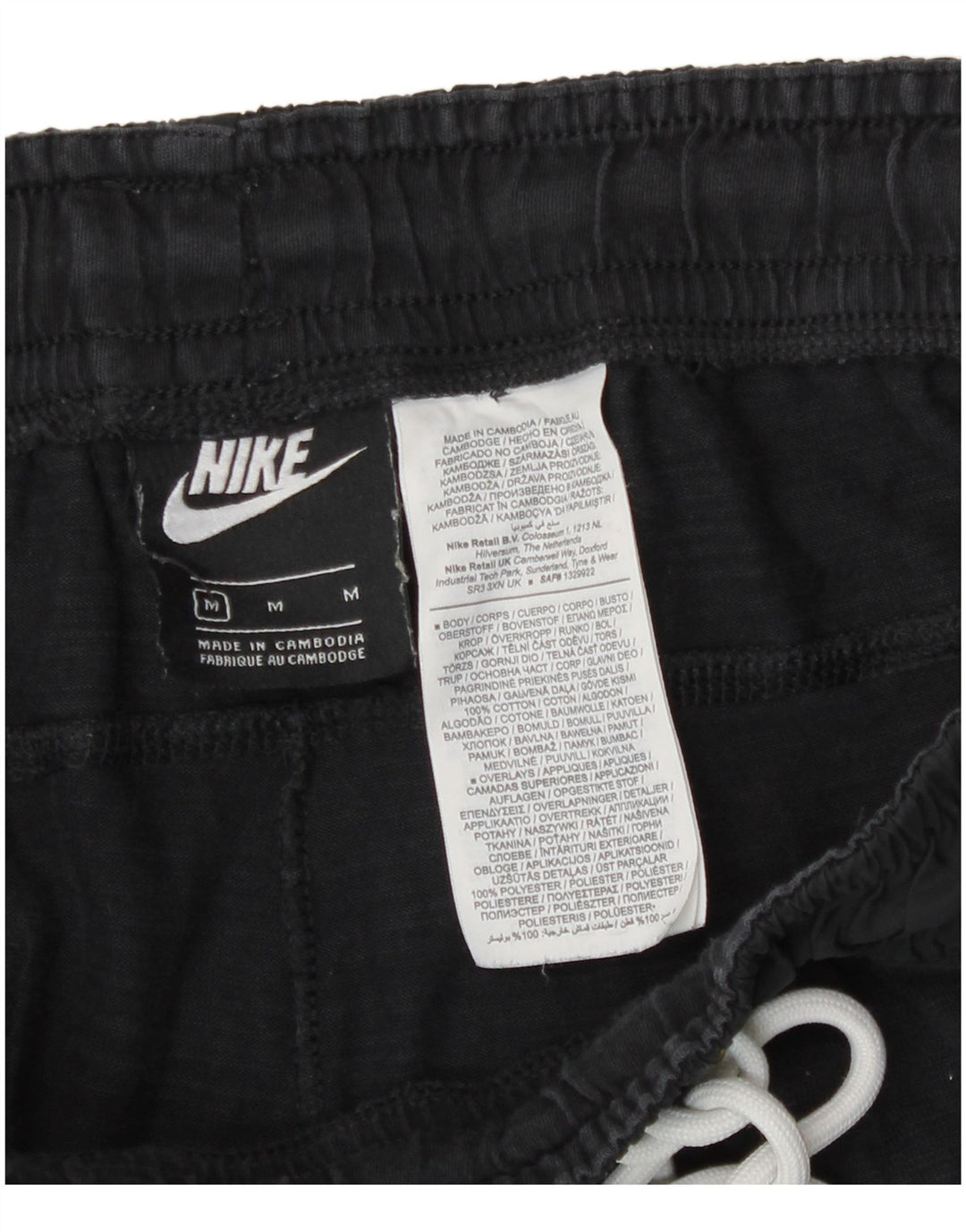 Мужские спортивные брюки Nike, джоггеры, средний темно-синий, хлопок