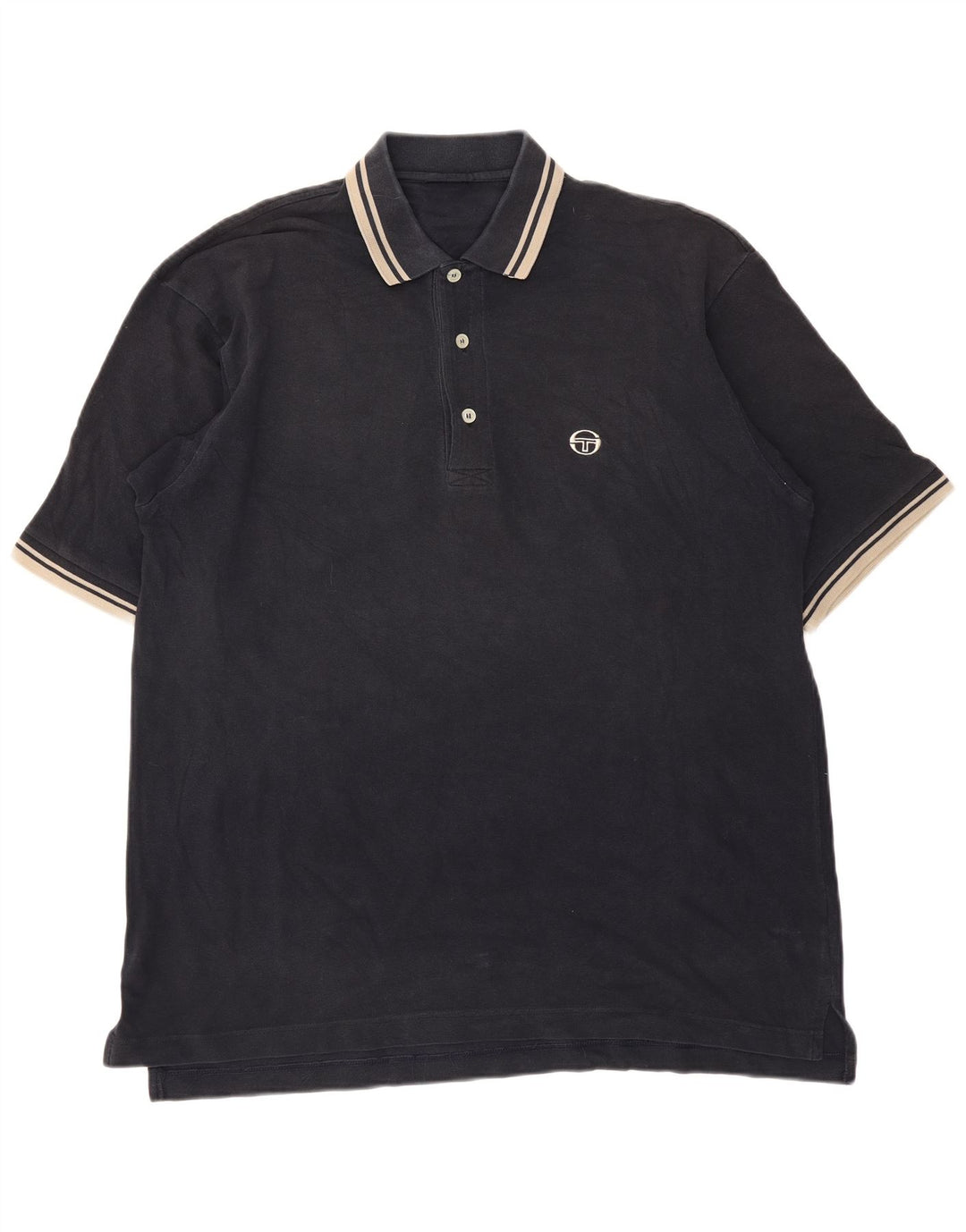 Мужская рубашка-поло Sergio Tacchini, большая черная полоска