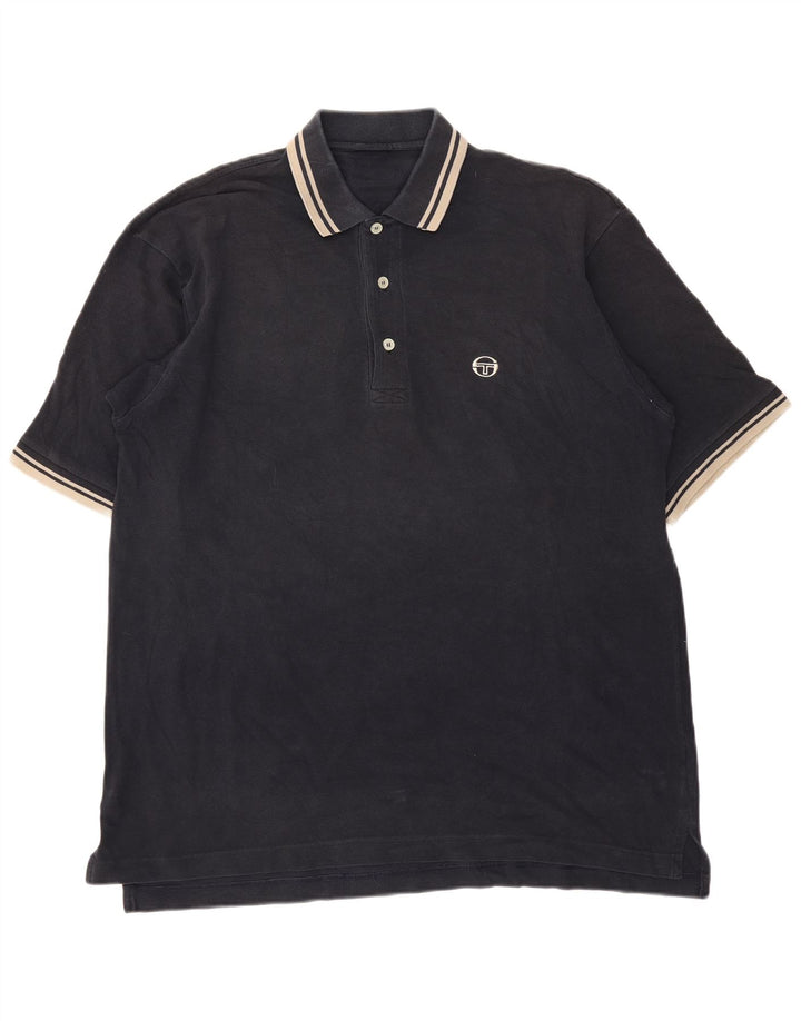 Мужская рубашка-поло Sergio Tacchini, большая черная полоска