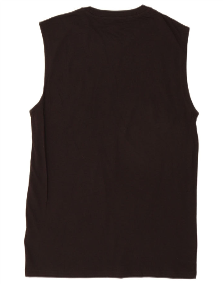 Мужской жилет с рисунком Puma, хлопковый средний черный цвет