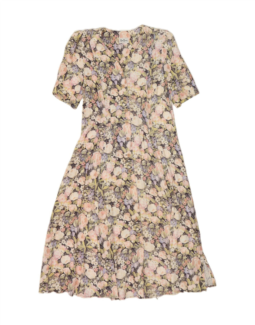 BETTY BARCLAY Womens Shirt Dress UK 14 Large Multicoloured Floral Vintage Betty Barclay and Second-Hand Betty Barclay from Messina Hembry 