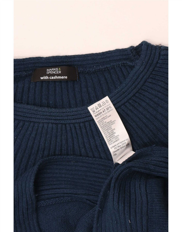 Женский джемпер с вырезом «лодочка» Marks & Spencer UK 14, средний синий