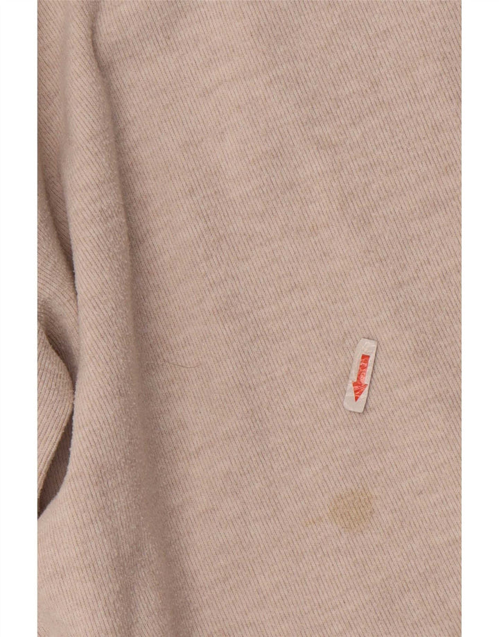 Женское платье прямого кроя с рукавом 3/4 Zara UK 12, средний бежевый