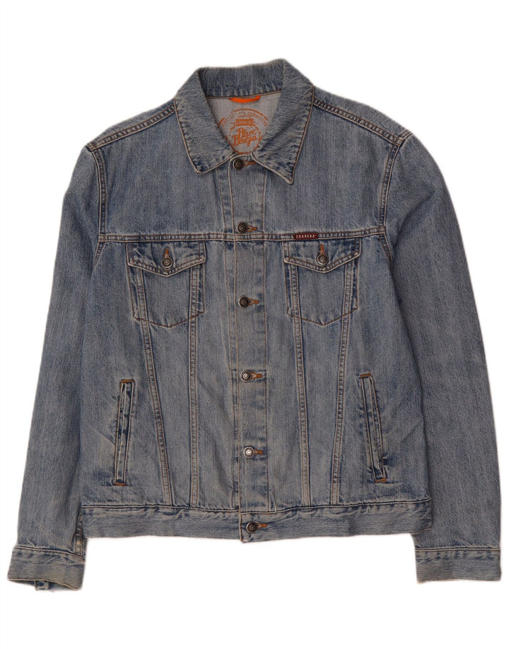 Мужская джинсовая куртка CARRERA UK 40, большая синяя, хлопок