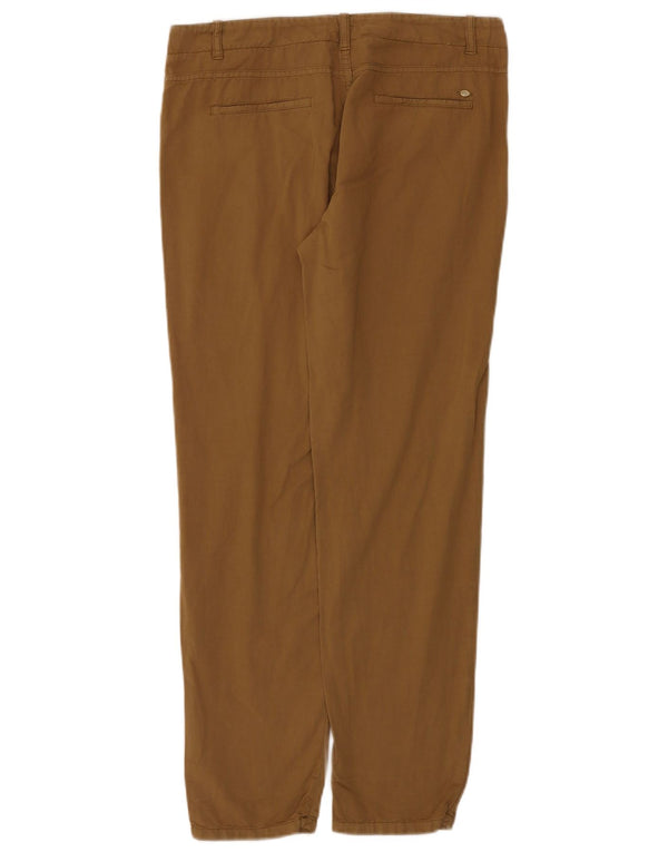 Massimo Dutti Womens Casual Fit Chino Trousers EU 38 Small W28 L29 Brown
