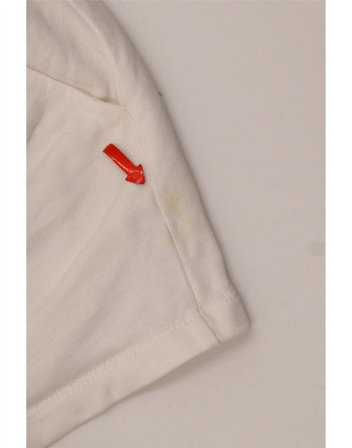 Женские шорты стандартного размера Zara UK 8, маленький размер, белый хлопок