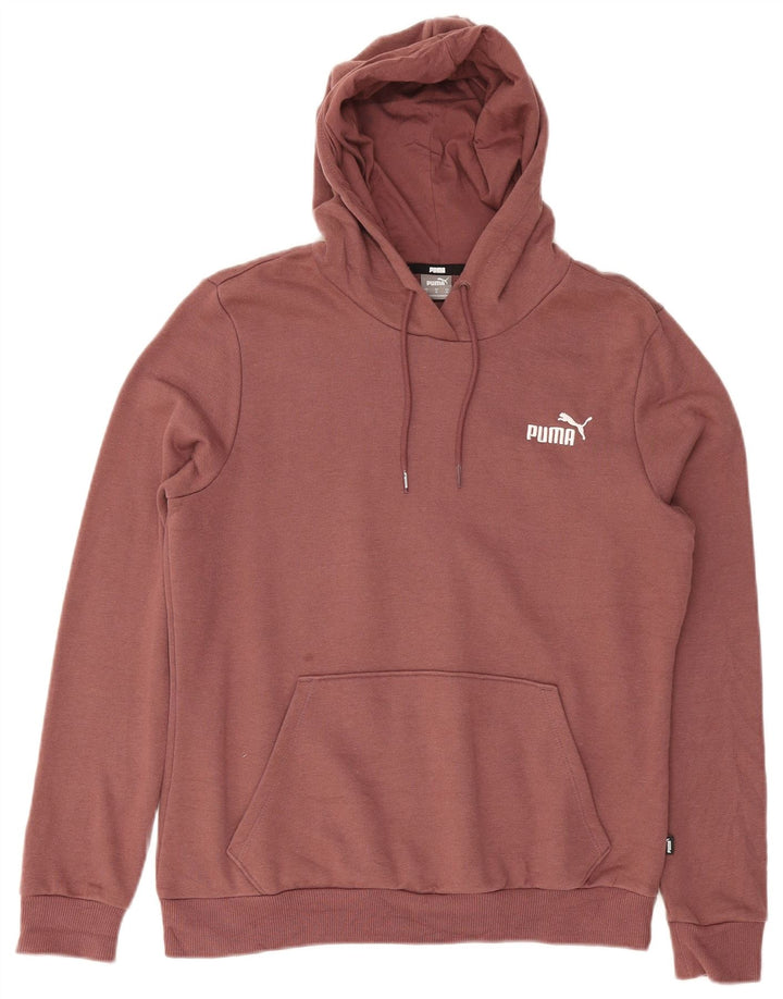 PUMA Womens Graphic Full Tracksuit UK 12 Medium Burgundy Cotton