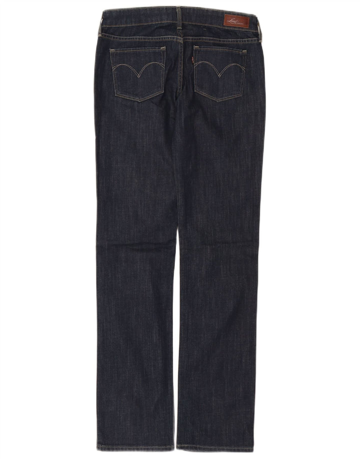 Женские прямые джинсы Levi's W26 L32 темно-синего цвета, хлопок
