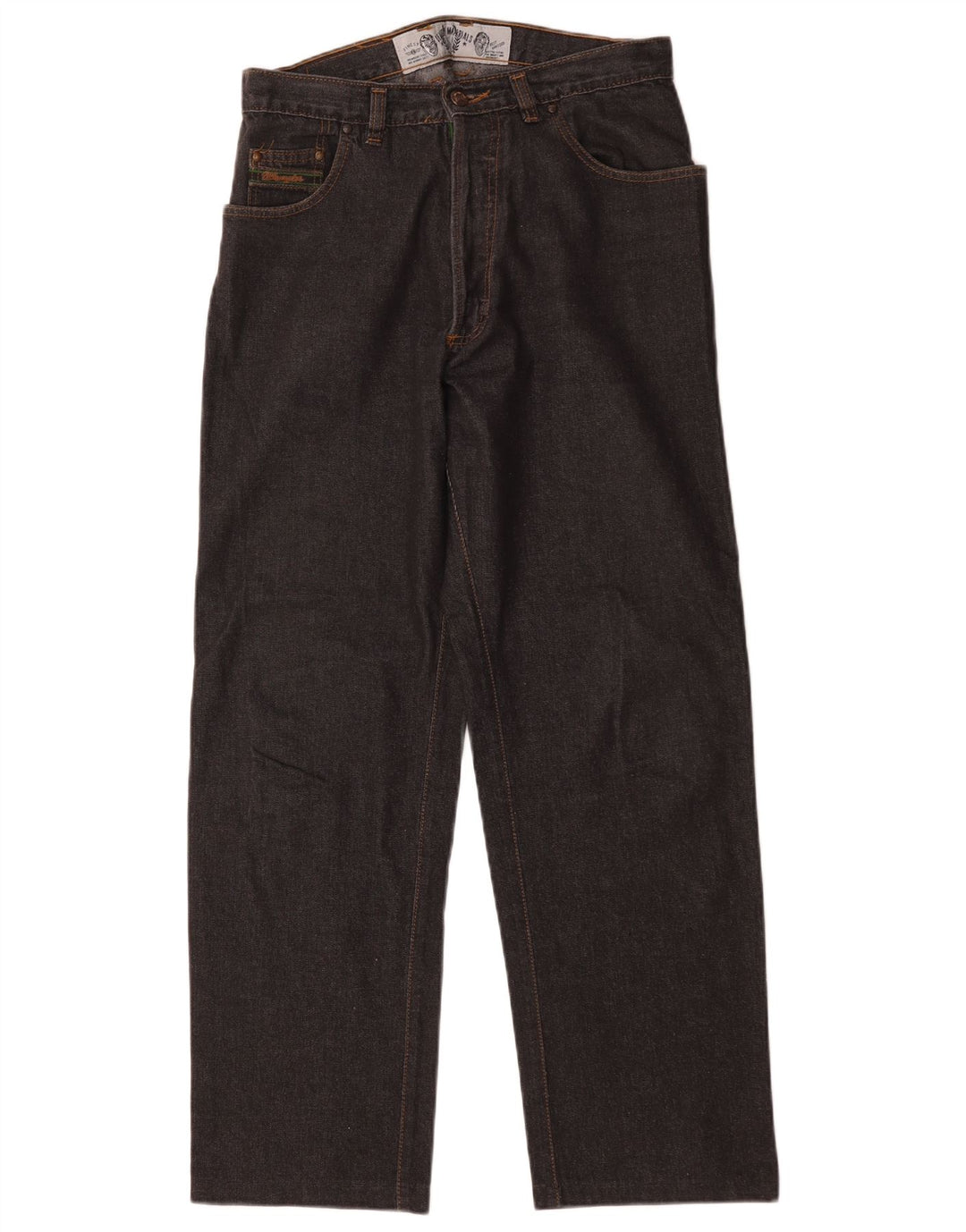 Мужские прямые джинсы Wrangler W32 L29, черный хлопок