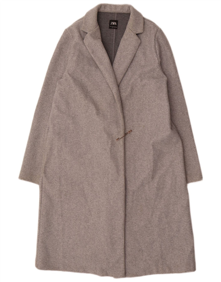 Женское открытое пальто ZARA UK 18 XL, серый полиэстер