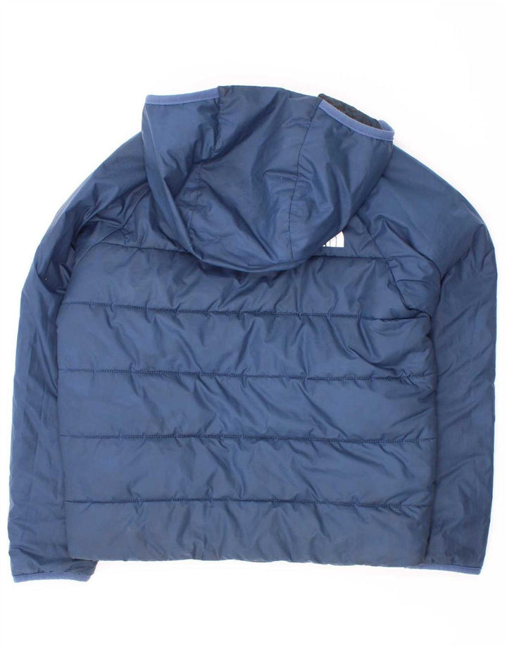 Двусторонняя стеганая куртка с графическим рисунком для мальчиков The North Face, 7–8 лет, маленькая синяя