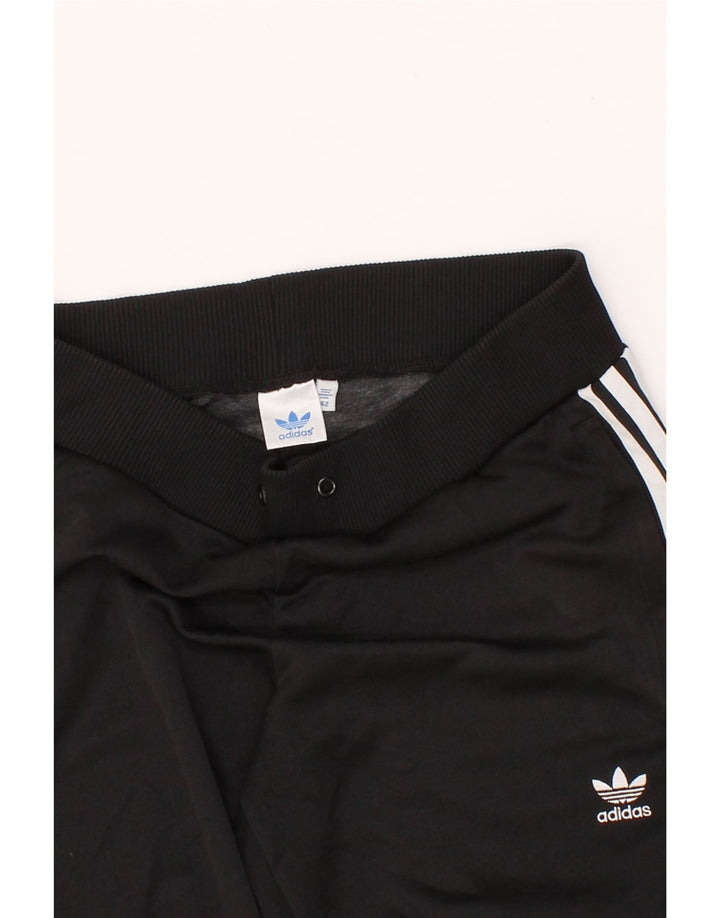 ADIDAS Womens Tracksuit Trousers Joggers IT 42 Medium  Black Polyester Vintage Adidas and Second-Hand Adidas from Messina Hembry 