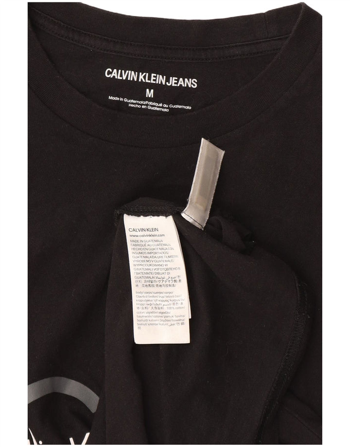 Мужская футболка с рисунком Calvin Klein Jeans, средний черный