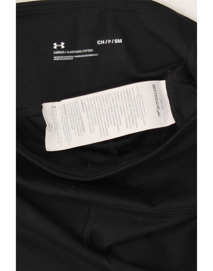 Женские леггинсы Under Armour UK 8, маленькие черные из полиэстера