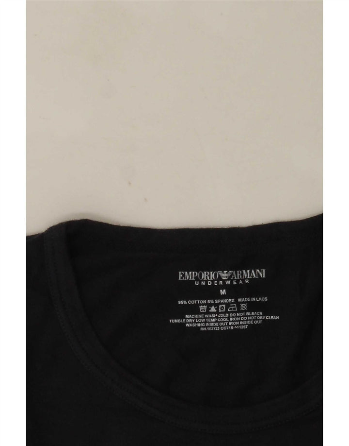 Мужская футболка с рисунком Emporio Armani, средний темно-синий