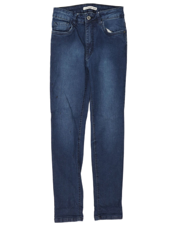 Женские джинсы скинни Calvin Klein EU 38, маленькие W24 L27, синие, хлопок