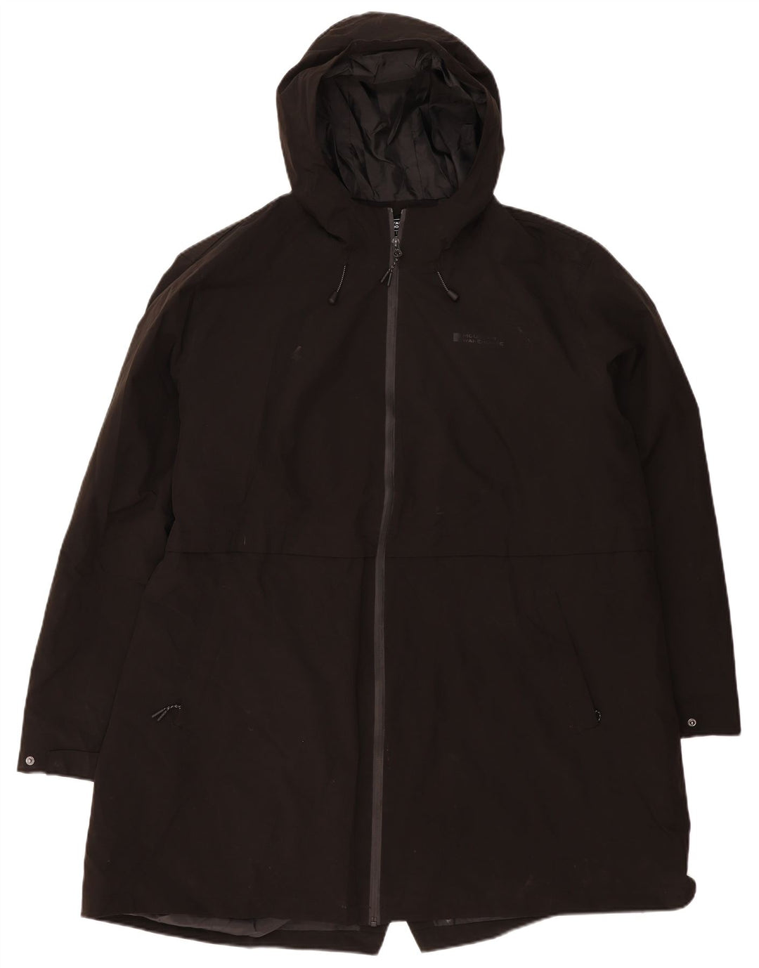 Женский плащ с капюшоном Mountain Warehouse UK 28 6XL, черный полиэстер
