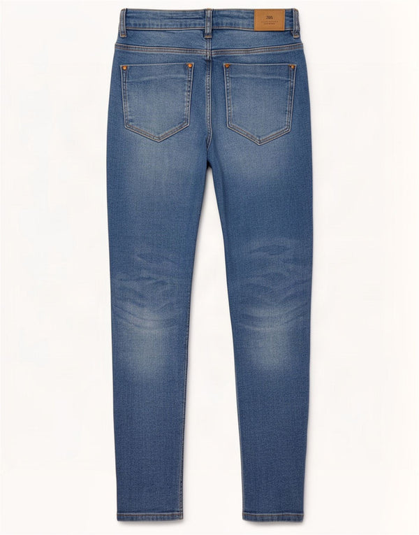 Женские джинсы скинни Zara EU 36 XS W26 L27, синий хлопок