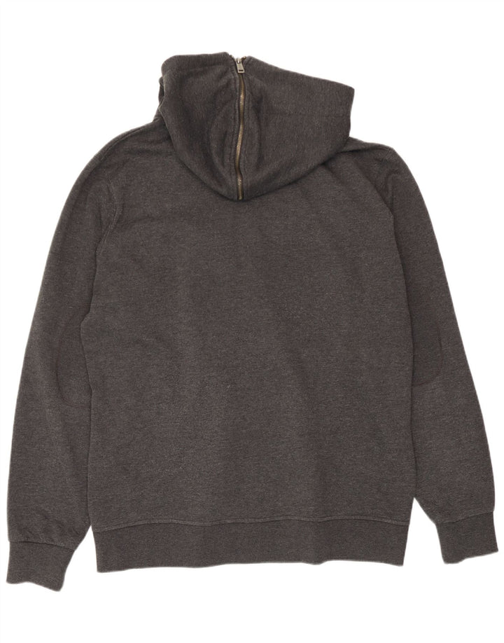 Guess Мужской свитер с капюшоном на молнии 2XL Серый полиэстер