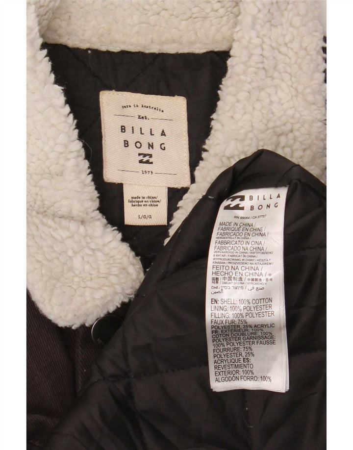 Мужская джинсовая куртка Billabong Regular Fit UK 40, большая серая, хлопок