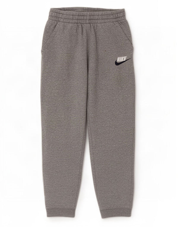 Nike Boys Tracksuit Trousers Joggers 12-13 Years Large Grey Flecked Cotton