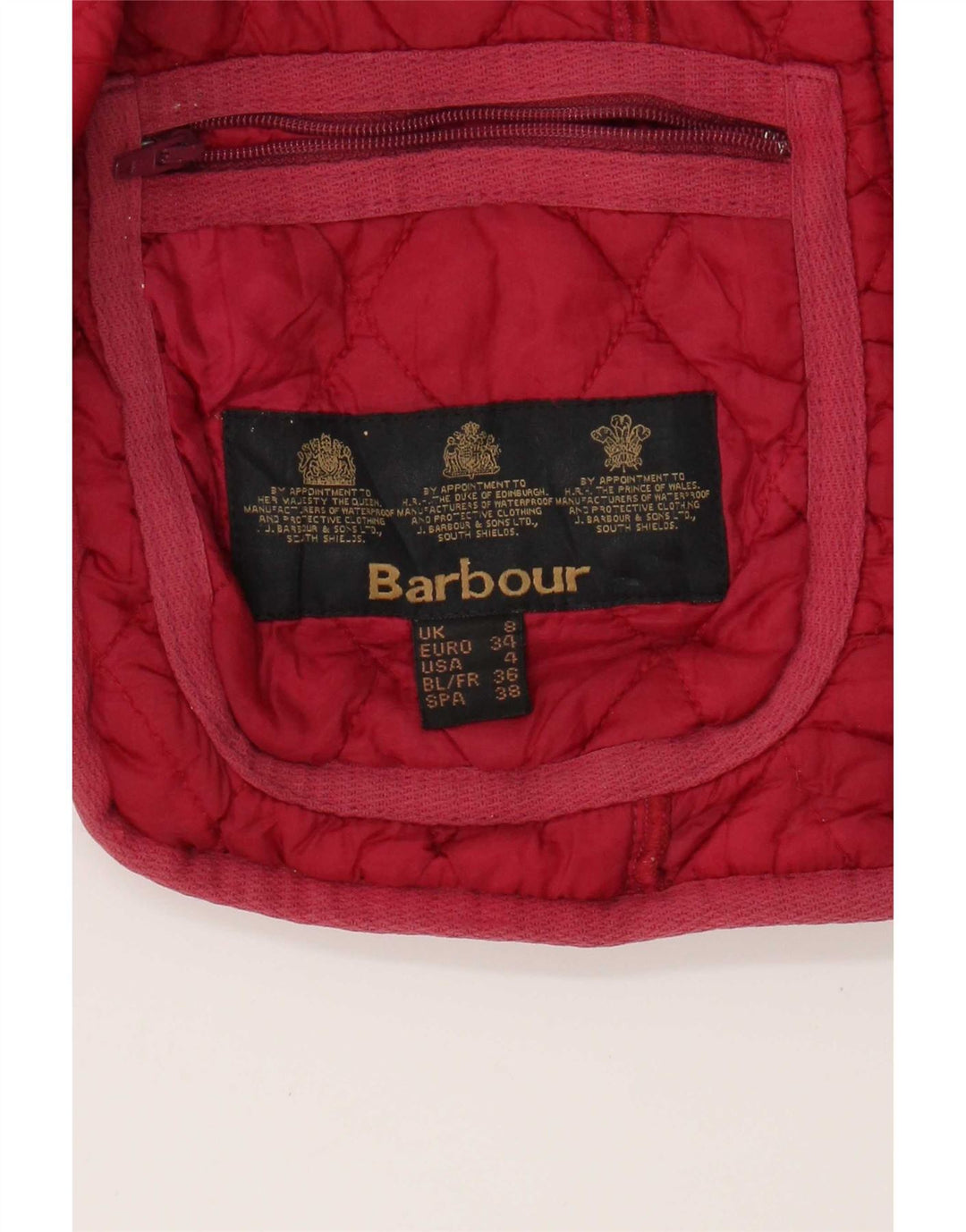 Мужской стеганый жилет Barbour UK 8 маленький розовый
