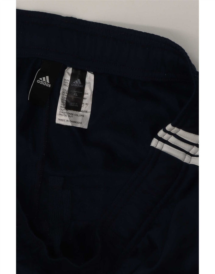 Мужские спортивные брюки Adidas XL темно-синие из полиэстера