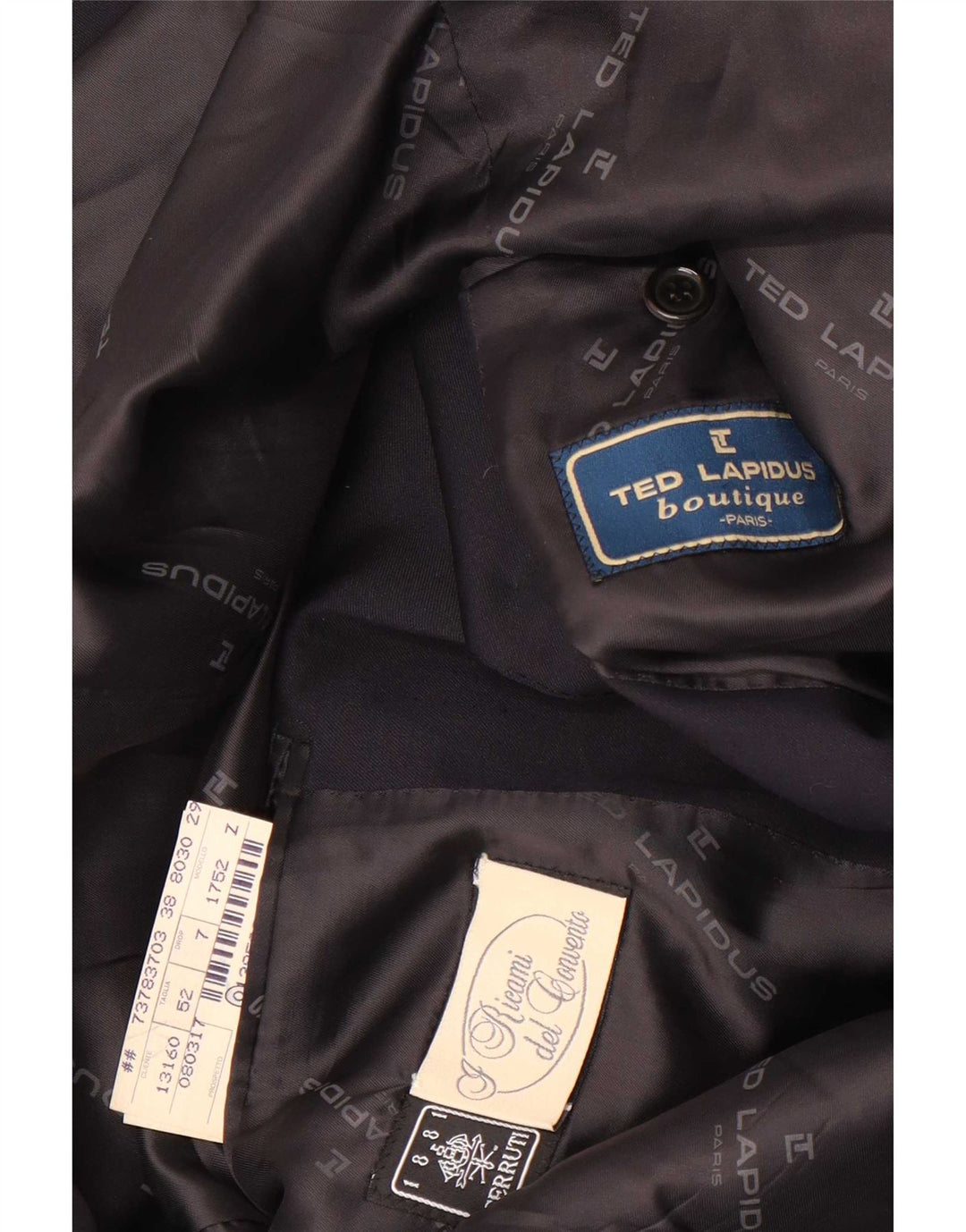 Мужской пиджак Cerruti 1881 на 3 пуговицах IT 52 XL Темно-синий, шерсть