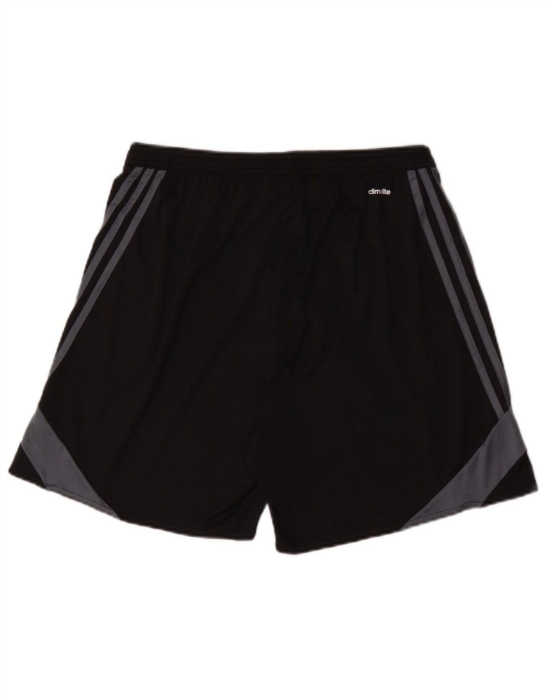 Мужские спортивные шорты Adidas Climalite, большие черные полиэстер с цветными блоками
