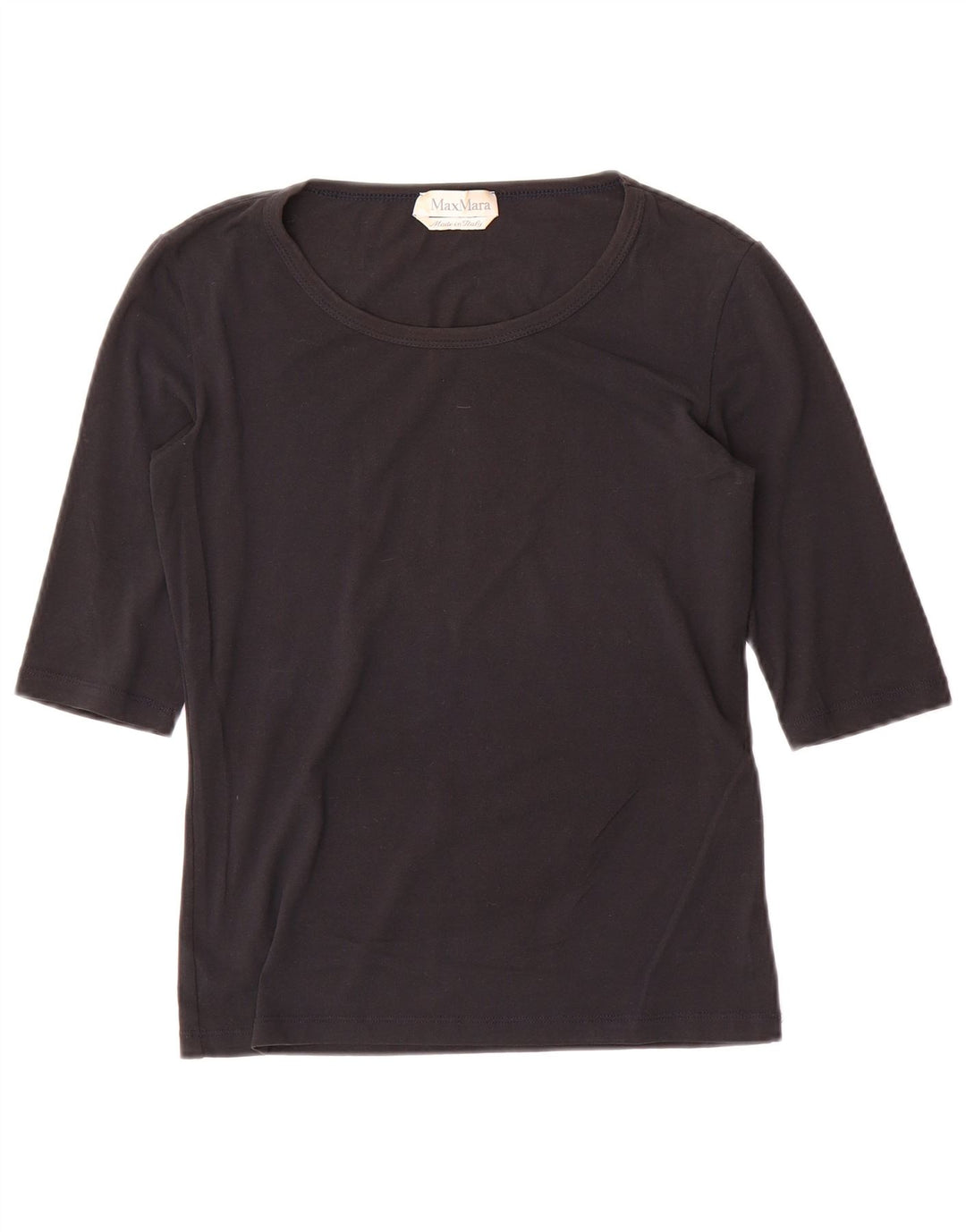 Женский топ Max Mara с рукавом 3/4 UK 8, маленький черный