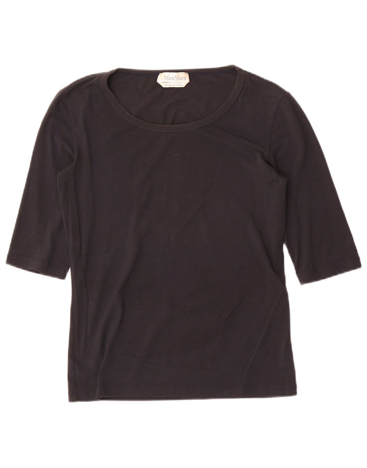 Женский топ Max Mara с рукавом 3/4 UK 8, маленький черный