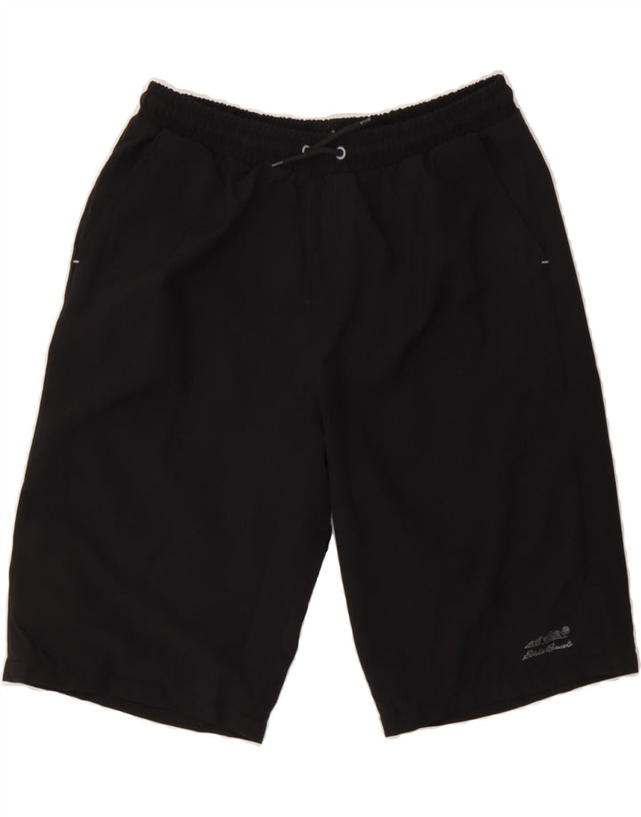 EDDIE BAUER Boys Sport Shorts 15-16 Years XL Black Polyester Vintage Eddie Bauer and Second-Hand Eddie Bauer from Messina Hembry 