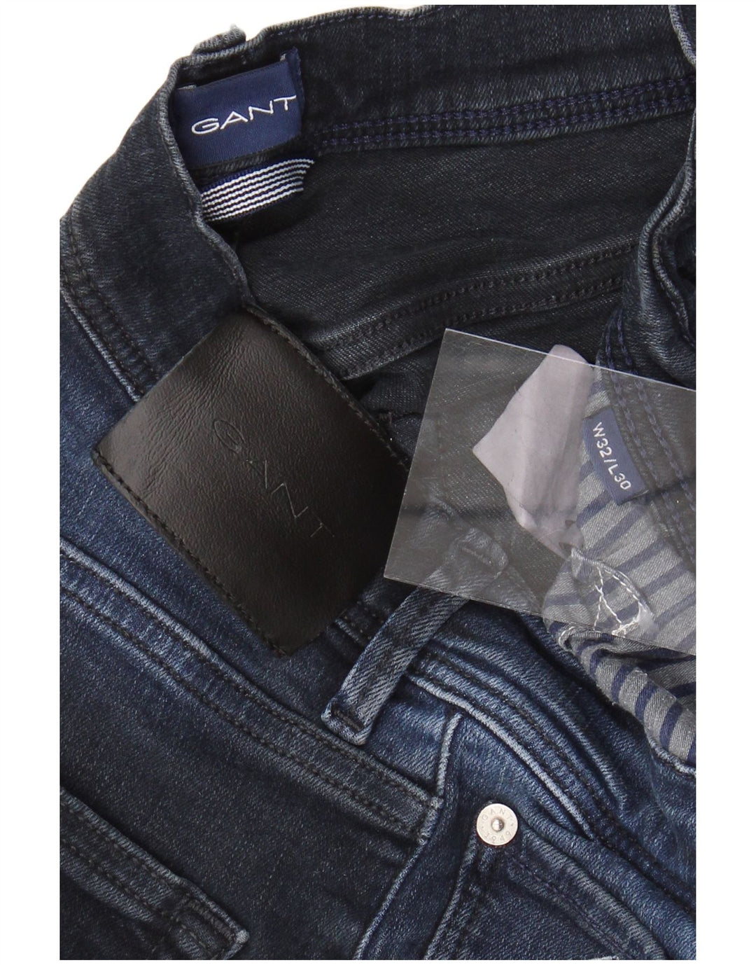 Мужские узкие джинсы GANT W32 L30, темно-синий, хлопок