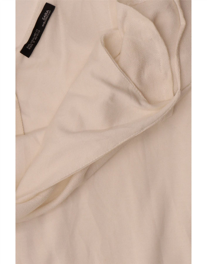 Женское платье-комбинация Zara UK 14, большое белое